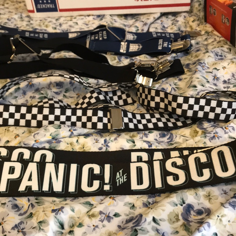 Panic at the Disco Belt and suspenders